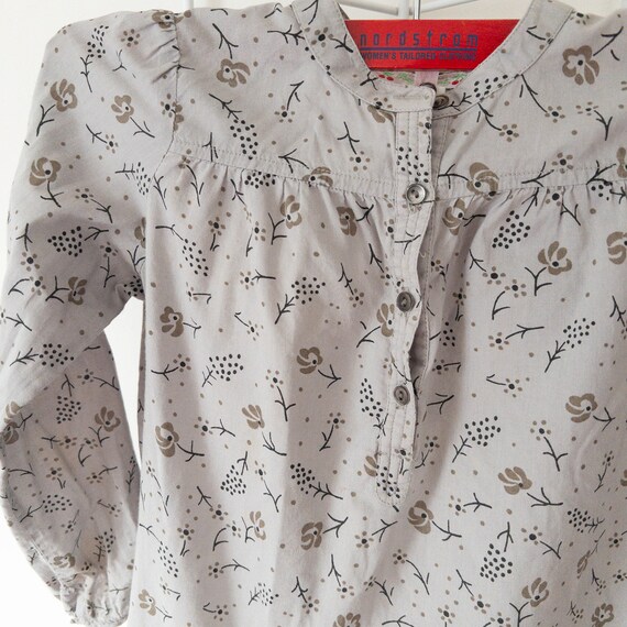 Bonpoint floral print blouse top Size 6 - image 4