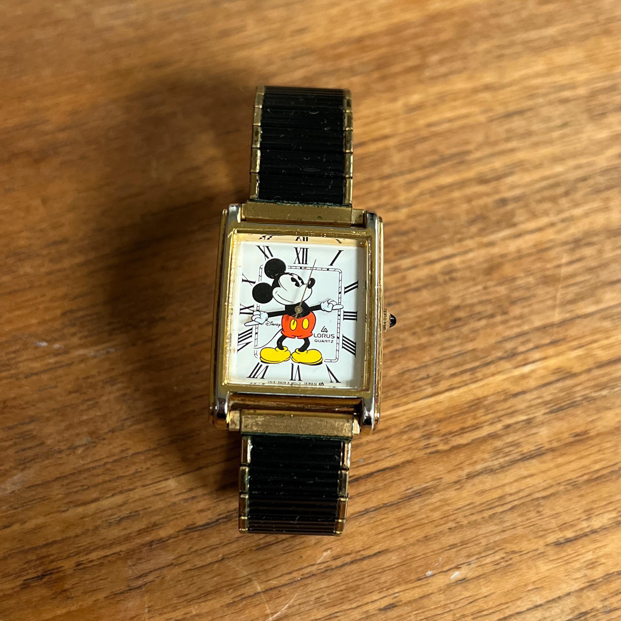 Vintage Mickey Mouse Tank Watch - Etsy