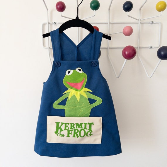 1970s Vintage Muppets Kermit the Frog Danskin dres