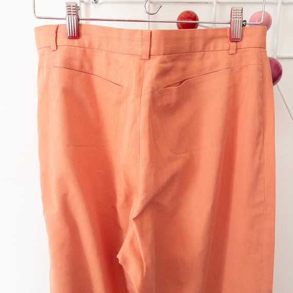 Perfect peach wide leg trousers pants 90's style - image 4