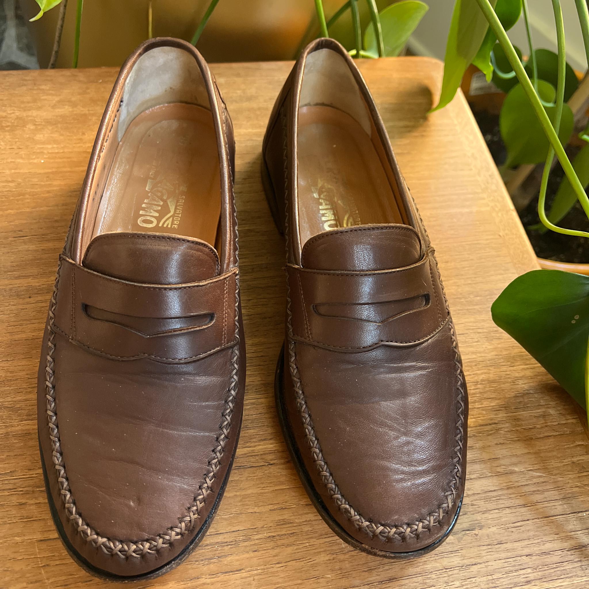 Salvatore Ferragamo Two-Tone Brown Leather Buckle Loafers Ferragamo - Touch Gancini Loafer | Levy main image 4