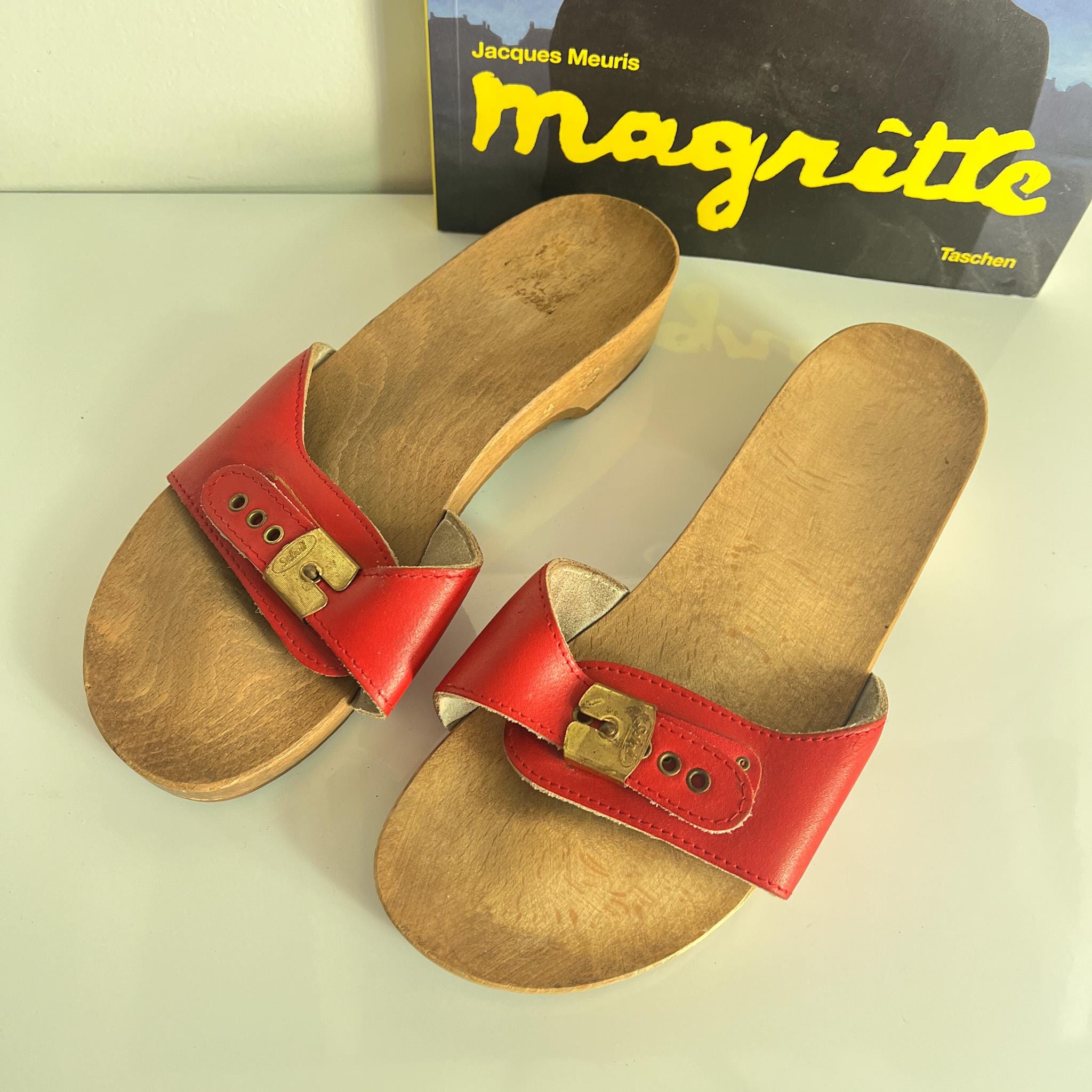 70s Wood Sandals