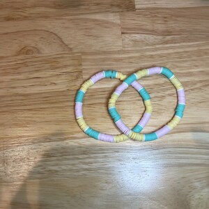 Colorful Clay Bead Bracelet