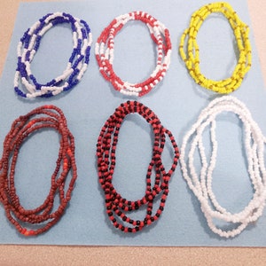 Set of necklaces for Aleyos or Initiates with or without paths of Osha/ Santeria/ Orisha/ Yoruba/ Elekes/ Necklaces/ Osha