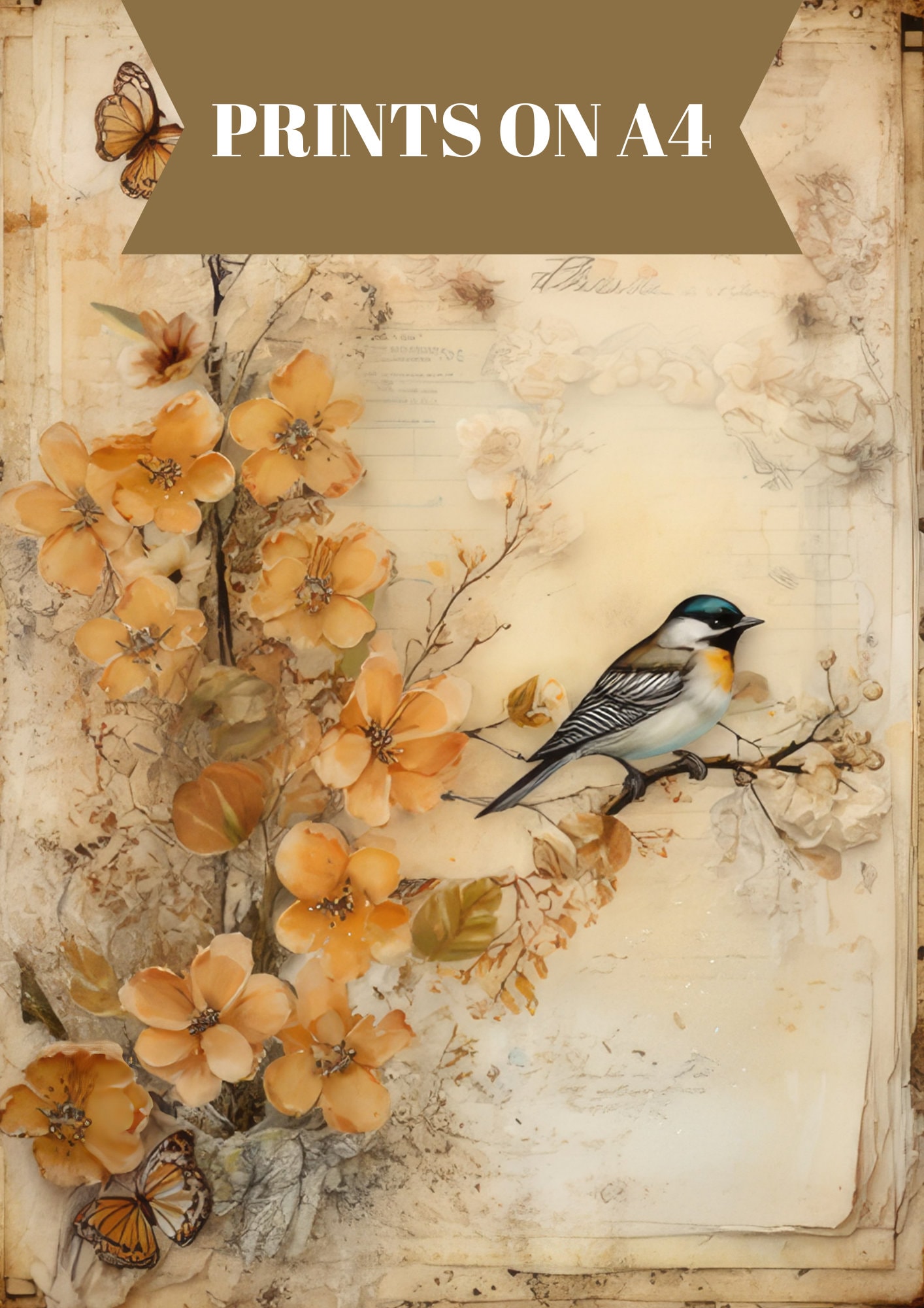 20 Sheets Junk Journal Kit, Vintage Collage Sheets, Printable Pages ...