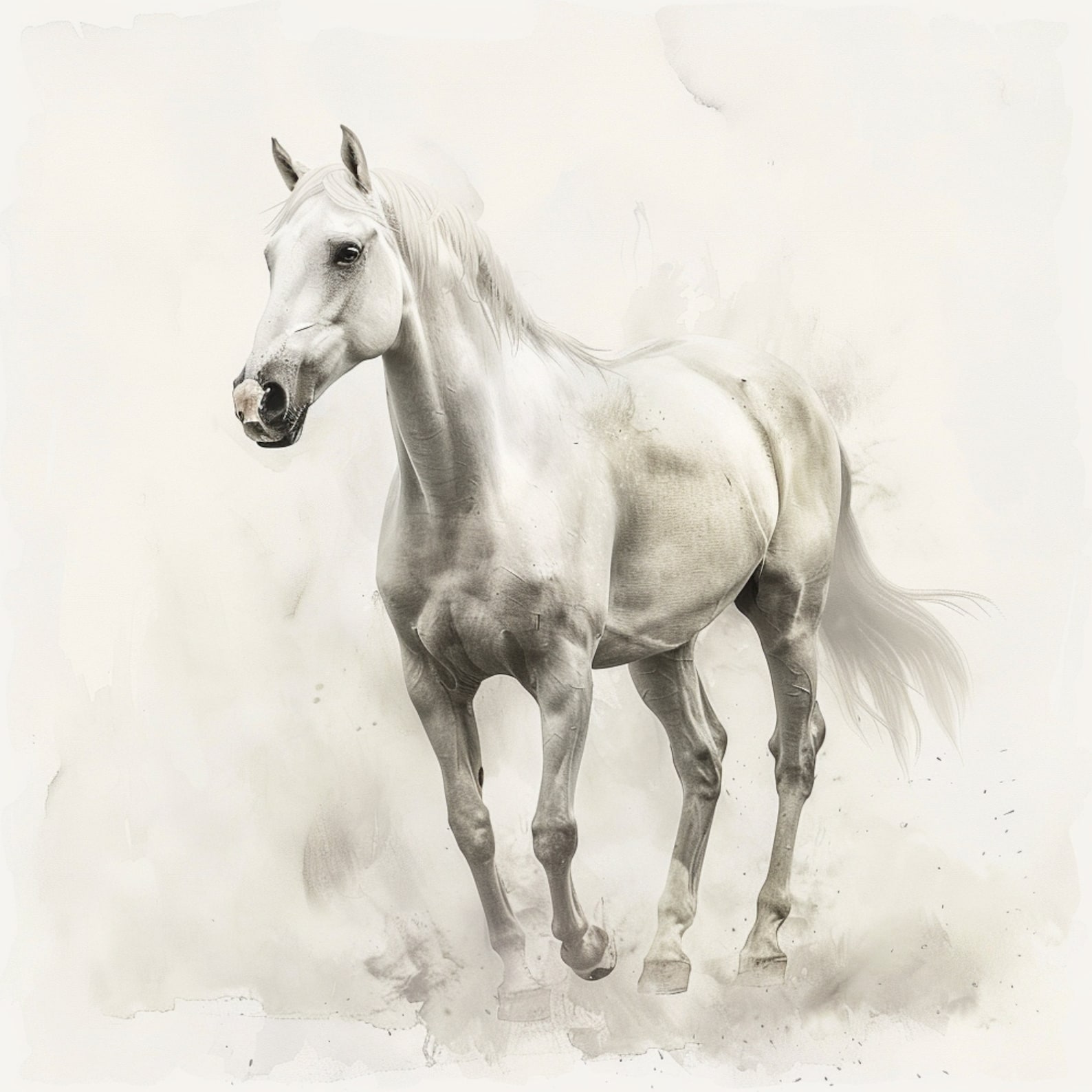 Printable 8 Horse Clipart, Printable Watercolor Clipart, High Quality ...