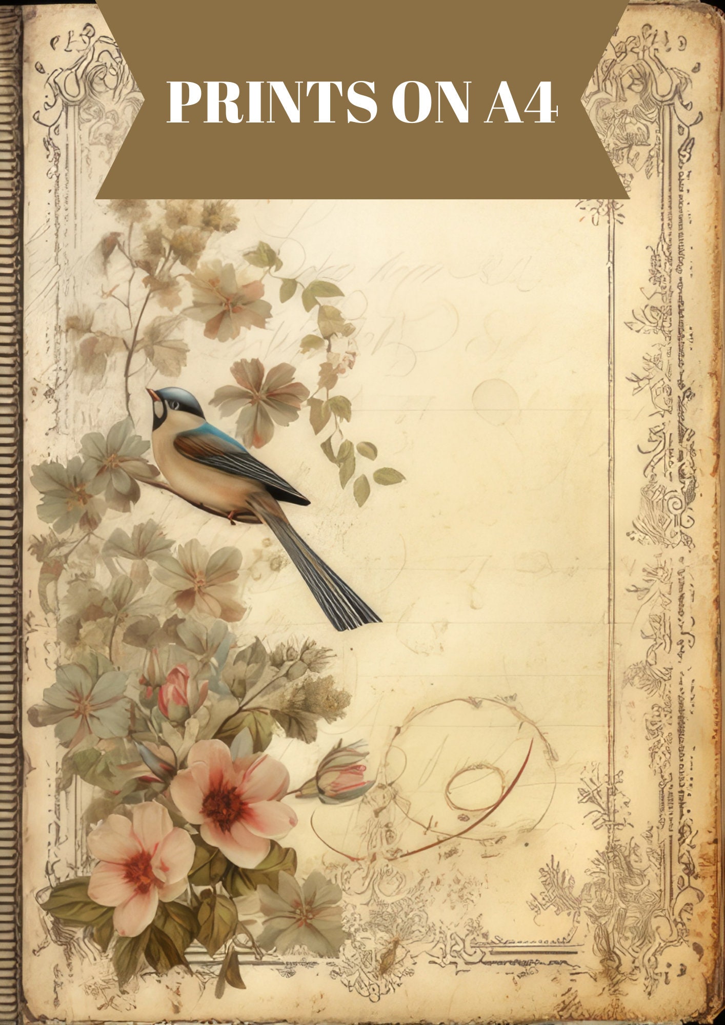 20 Sheets Junk Journal Kit, Vintage Collage Sheets, Printable Pages ...