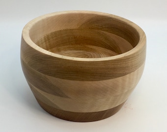 Round Bowl + Curly Maple + Mahogany