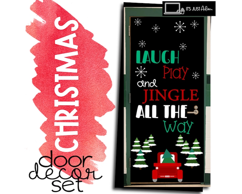 Jingle All the Way Classroom Door Christmas Bulletin Board December