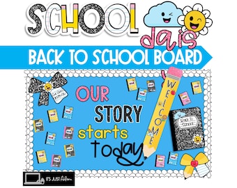 Back to School Bulletin Board | Back to School Bulletin Board Composition Notebook Bulletin Board Back to School "Our Story Starts Today"