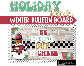 Holiday Remix Bulletin Board Borders Christmas Classroom Decor Starbooks December Bulletin Board Winter Bulletin Board Ideas