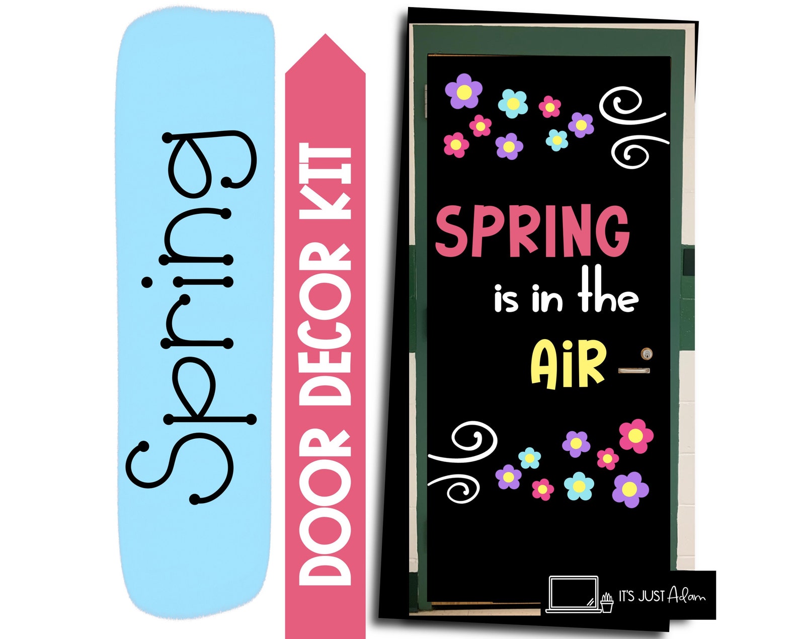 Spring Door Decor Spring is in the Air Door April Bulletin Board ...