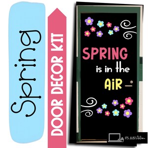 Spring Door Decor Spring is in the Air Door April Bulletin Board Classroom Door