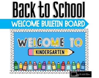 Back to School Bulletin Board || School Supplies Bulletin Board || Welcome to Preschool - 5th Grade Bulletin Board