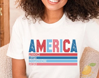 America Shirt, Patriotic Shirt, Fourth Of July shirt, USA Flag Shirt, Memorial Day Shirt, 4th Of July Shirt, Republican Crewneck Shirt