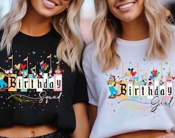 Disney Birthday Girl Shirt, Mickey Minnie Shirt, Birthday Princess Tees, Disney Birthday Squad Matching Shirt, Disneyland Birthday Queen Tee