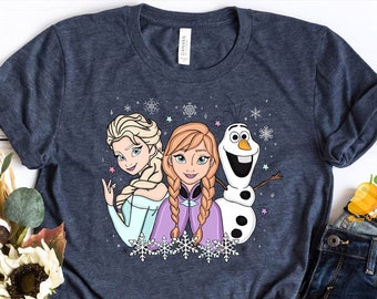 Princess Elsa And Anna Shirt, Frozen Elsa Women's Shirt, Olaf Shirt, Frozen Magic Kingdom Shirt, Disney Vacation Shirt, Gift For Her