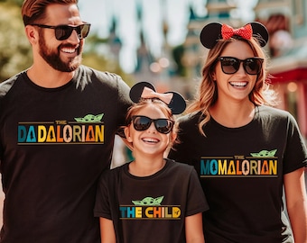 Star Wars Family Mandalorian Family Shirt, Mamalorian Dadalorian The Child Matching Shirts, Mamalorian Dadalorian The Child Star Wars Tee