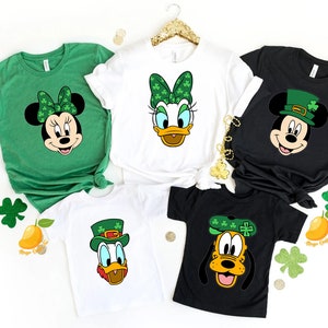 Disney St Patrick's Day Shirt, Mickey And Friends St Paddys Shirt, Disney 2024 Holiday Shirt, Pluto Tee, Goofy Tee, Daisy Tee, Donald Tee