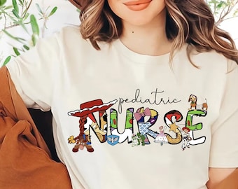 Pediatric Nurse Toy Story Shirt, Pediatric Nurse Gift, Peds Nurse T-shirt, Cute Christmas Nurse Tee, PICU Pediatric Nurse, Holiday Nurse Tee