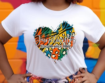 Juneteenth Heart Shirt, Juneteenth Shirt For Women, Black Girl Tee, Black History Month Shirt, 1865 Juneteenth Shirt, Black Lives Matter Tee