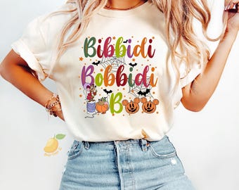 Bibbidi Bobbidi Boo Halloween Shirt, Funny Halloween Shirt, Jaq and Gus Disney Cinderella Halloween Shirt, Cute Disney Vacation Shirts