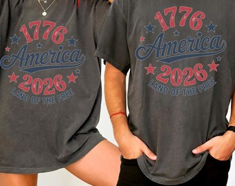 Retro 1776–2026 Anniversary Comfort Colors Shirt, 250 Years of Freedom Shirt, 4th July Family Shirts