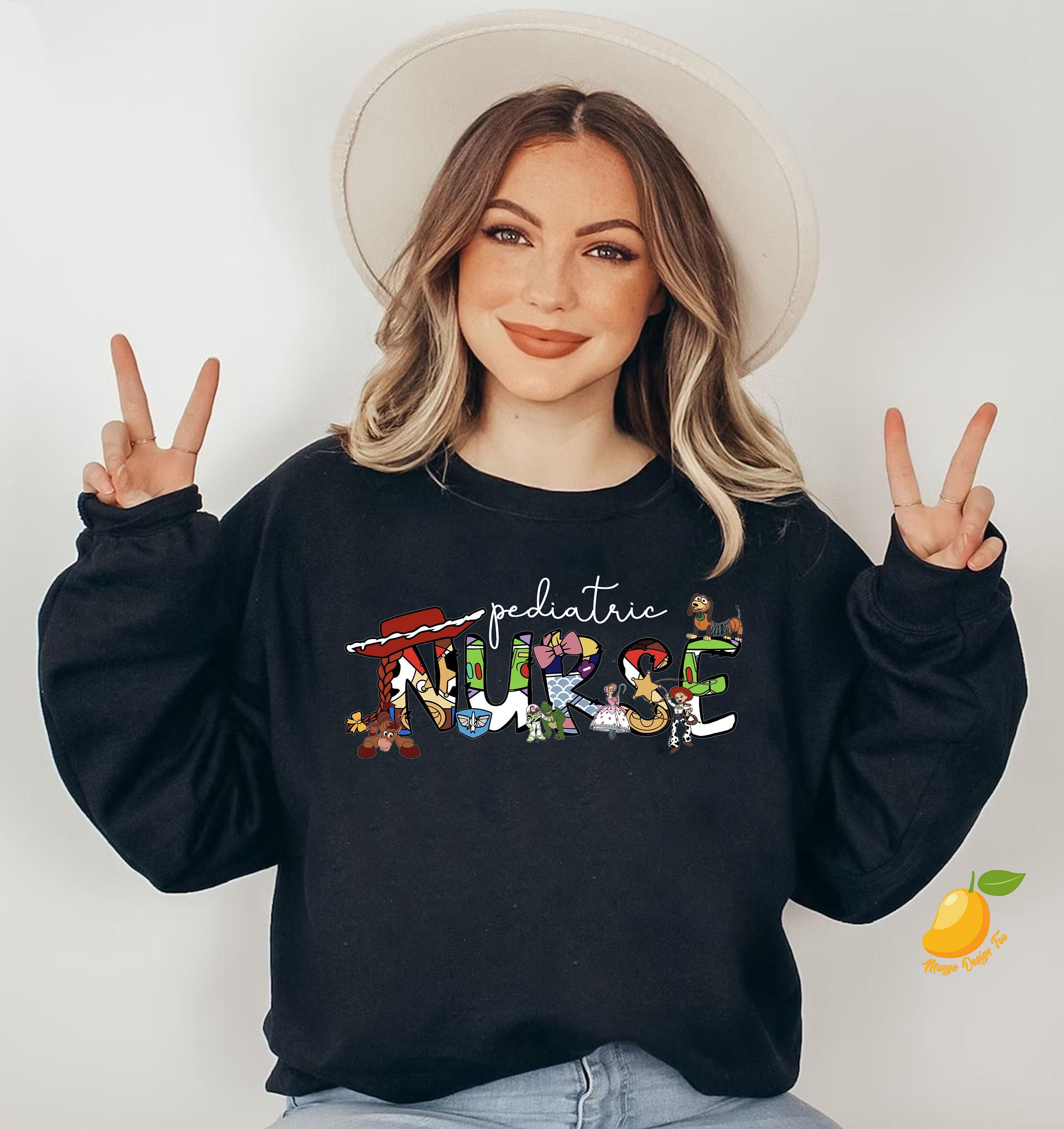 Pediatric Nurse Toy Story Sweatshirt, Pediatric Nurse Gift, Peds Nurse Sweatshirt,Cute Christmas Nurse Sweater,PICU Pediatric Nurse Gift Tee