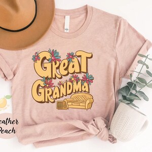 Great Grandma Shirt For Women, Cute New Great Grandma Shirt, Baby Reveal Grandma Shirt, Mother's Day Gift, Great Grandma Birthday Shirt