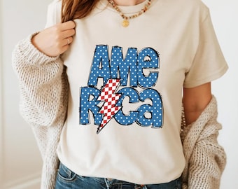 America 4th Of July Shirt, Patriotic Shirt, Memorial Day Shirt, Fourth Of July USA Shirt, 4th Of July Women's Gift Tee