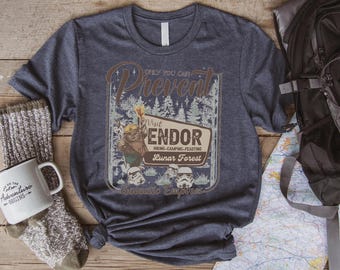 Vintage Star Wars Forest Camp Shirt, Ewok Endor National Park Protect Our Forest Shirt, Disneyland Trip Tee