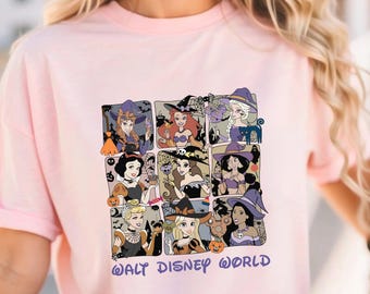 Custom Disney Princess Halloween Shirt, Halloween Trip Girls Shirt, Disneyland Princess Shirts, Disney World Princess Halloween Shirt