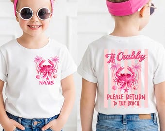 If Crabby Return To Beach T-Shirt, Trendy Summer Vibe Shirt, Graphic Beach Vibes Nautical T-shirt, Summer Graphic Tee