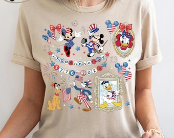Disney 250 Years Of America Shirt, Disney 4th of July Shirt, Patriotic Disney Gifts, Disneyland Independence Day Family Tee