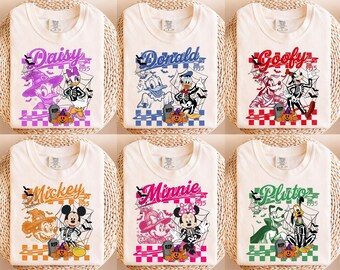Disney Halloween Shirt, Mickey, Minnie, Goofy, Donald, Pluto Halloween Family Matching Shirts, Disneyland Trip Group Tees