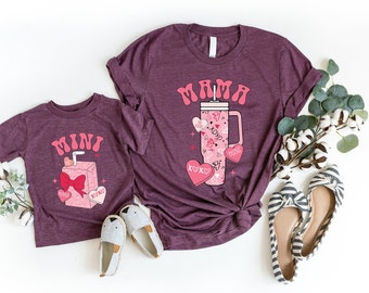 Cute Mama and Mini Mothers Day Shirt, Personalized Mothers Day Matching Shirt, Mothers Day Mama and Me Outfits, Gift for Mom and Daughter