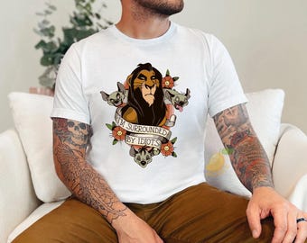 Lion King Scar Surrounded By Idiots T-Shirt, Fathers Day Shirt, Funny Disney Matching Shirt,  Disney Dad Shirt, Animal Kingdom