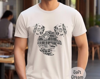 Mickey Death Star, Star Wars Shirt, Disney World Shirt, Star Wars Vintage Shirt, Star Wars Gift, Star Wars Crewneck Shirt Disney Man Shirt