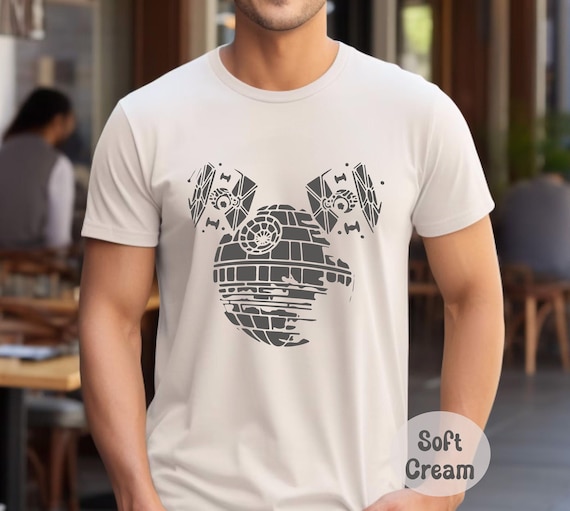 Mickey Death Star, Star Wars Shirt, Disney World Shirt, Star Wars Vintage Shirt, Star Wars Gift, Star Wars Crewneck Shirt Disney Man Shirt