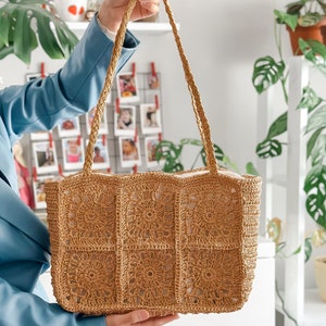 Woven Straw Summer Handbag Knitted Straw Sleeve Bag Mother's Day Gift zdjęcie 1