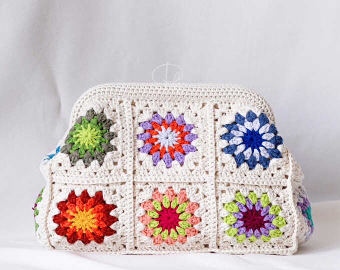 VINTAGE EMBROIDERED SEQUINED SUMMER RUCHED CLUTCH BAG