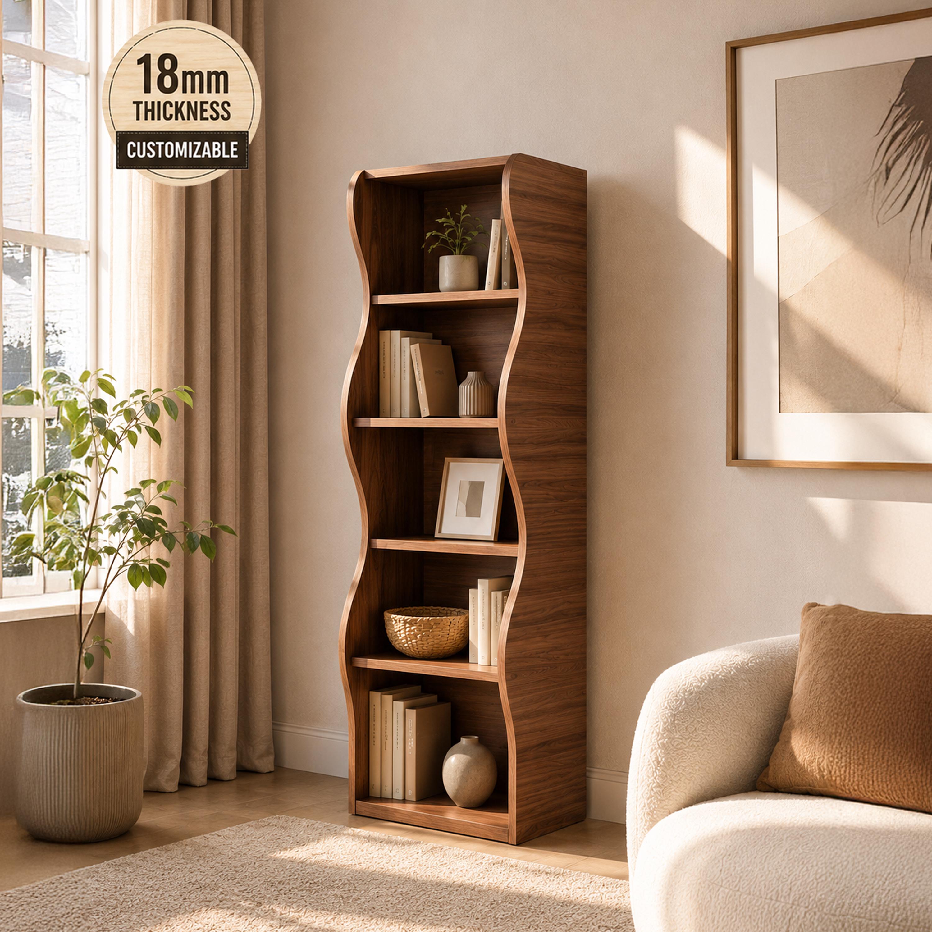 カンディハウス ウェーブデザイン ブックシェルフ ZR24491 Wavy Bookcase - Etsy