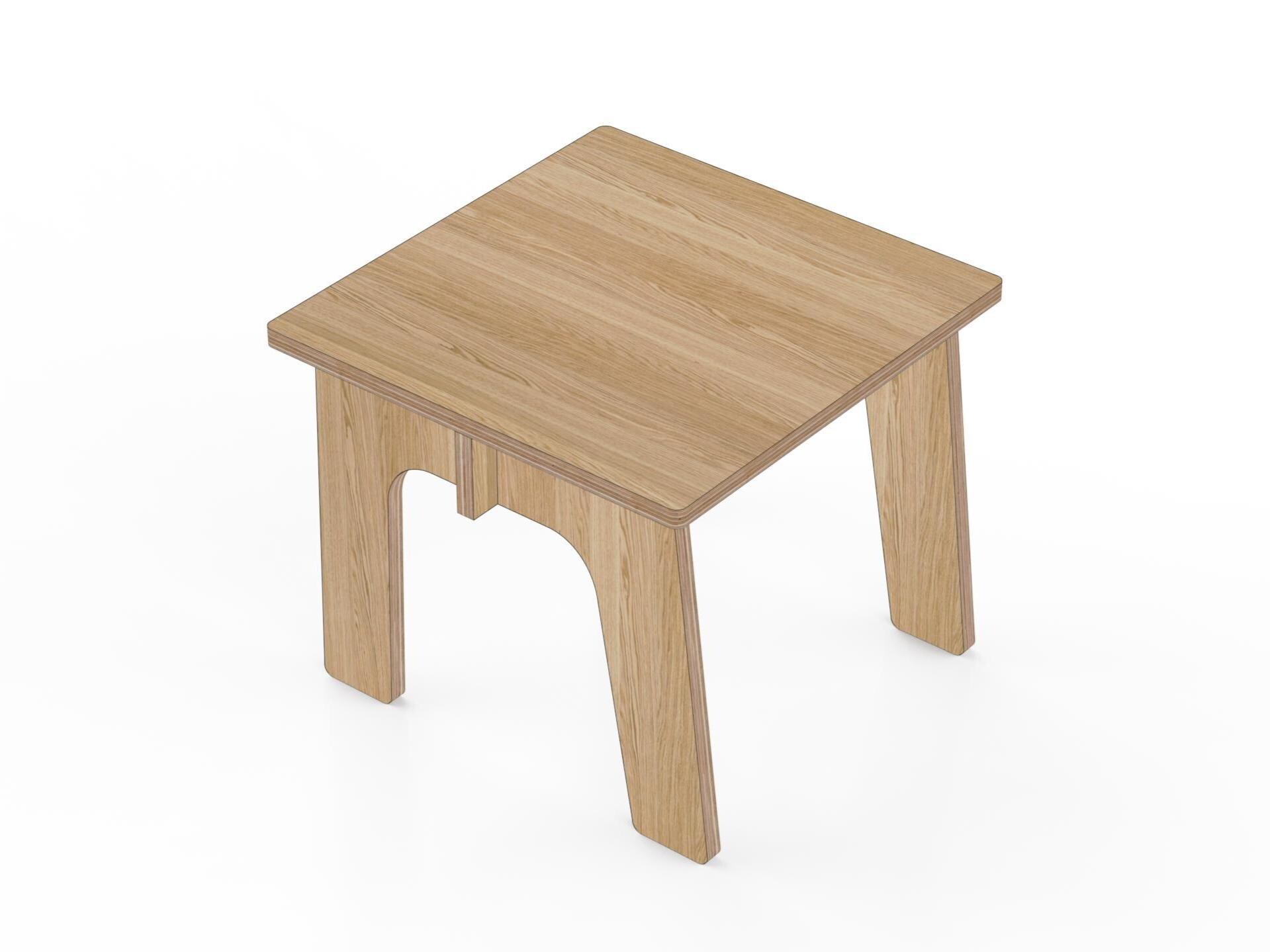 Interlocking Wooden Step Stool Cnc Files; Foot Stool Cnc Furniture ...