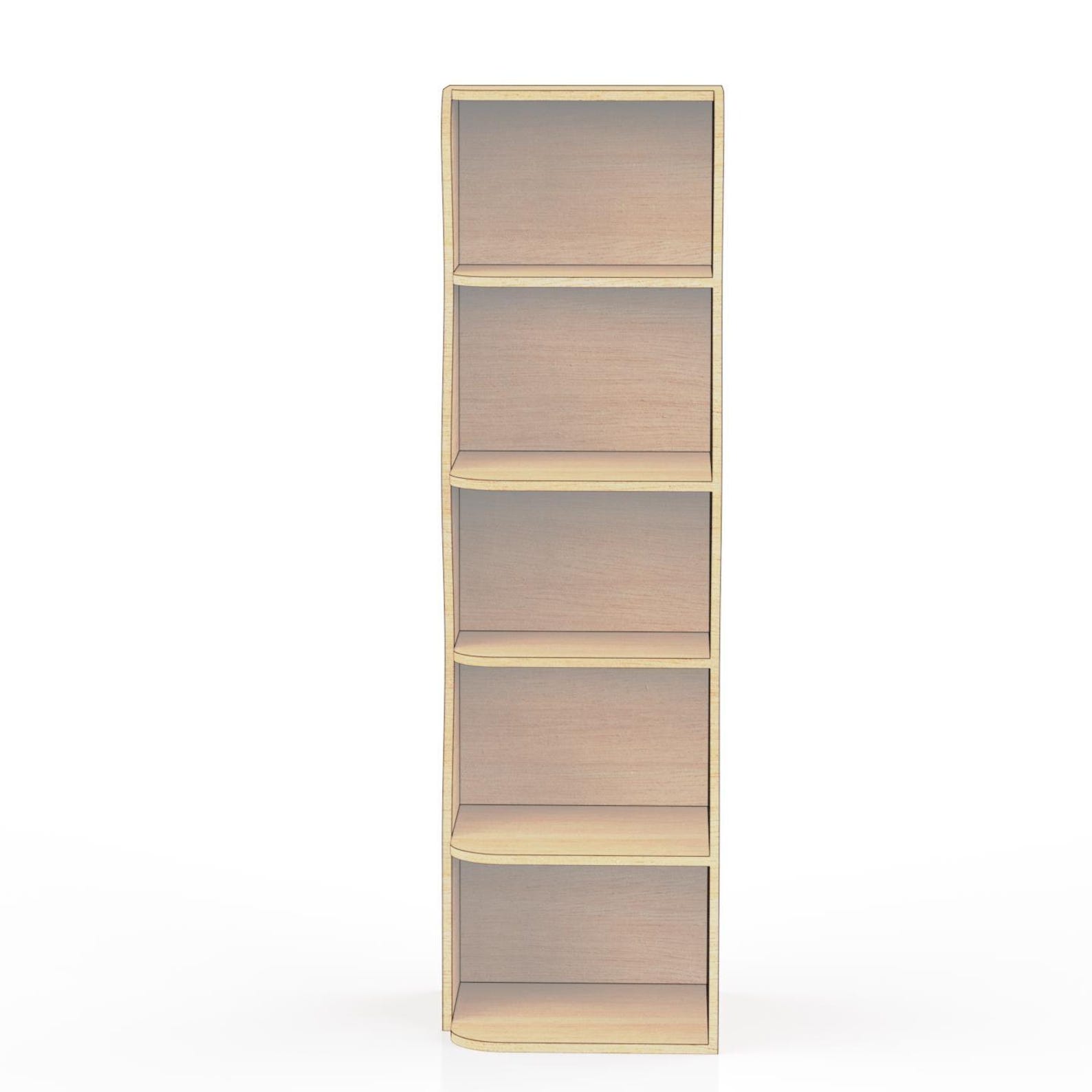 Corner Bookshelf CNC Plan – Wooden Wall Shelf Design, Home Decor ...