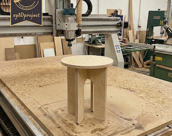 Interlocking Wood Plant Stand Cnc Router File; Home Decor Coffee Table DXF Cut File, Cnc Furniture Plan, Laser Cut File,Dıy Woodworking Plan