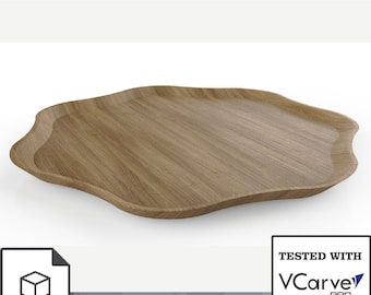 Wooden Tray Cnc Router Files Bundle, Serving Tray Cnc Stl Files- Woodworking plan for Cnc Router - Vcarve Digital Files - Svg Bundle
