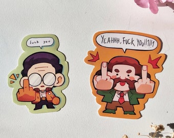 Kim & Harry stickers | elysium disc