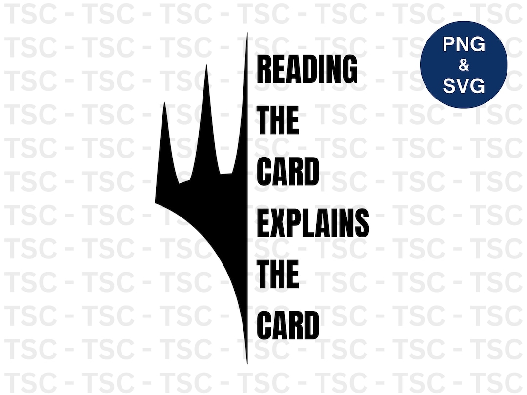 Magic the Gathering SVG | Reading the Card Explains the Card | MTG ...