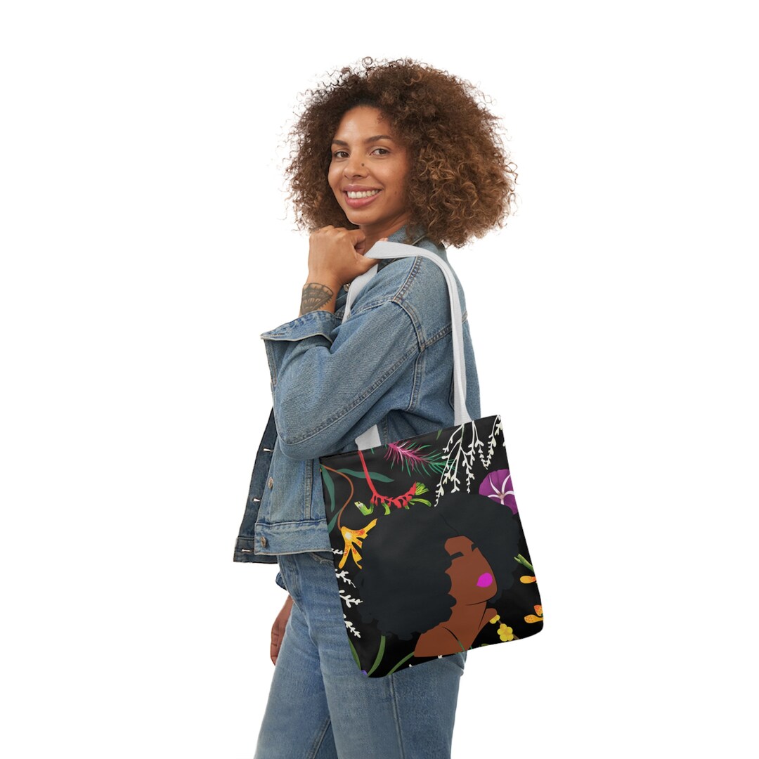Black Magic Girl Tote Bag, Black Girl Defined, Black Girl Bag, Afro