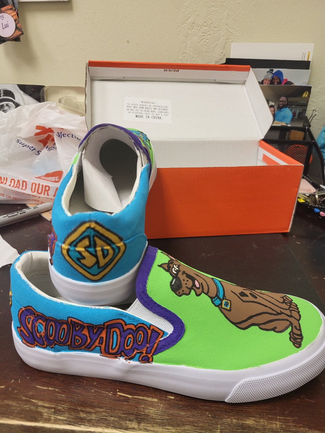 Scooby-doo Shoes - Etsy